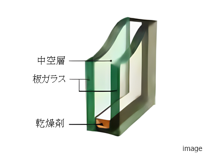 ザ・パークハウス六甲篠原｜複層ガラス概念図